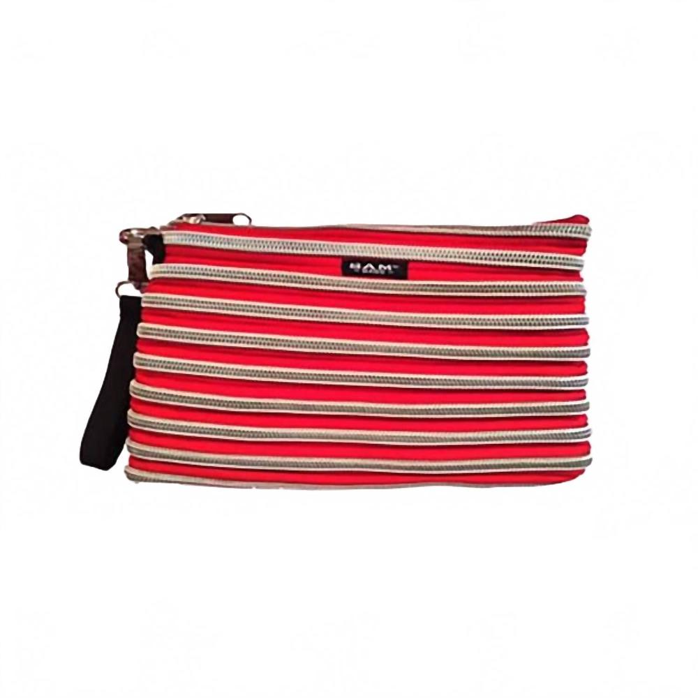 NEW BAM BAGS carry all bag in red/silver